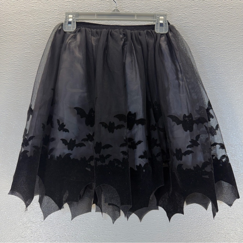 H&M Girls Black Bat Tulle Skirt‎ Halloween US 6X/7 - Picture 8 of 17